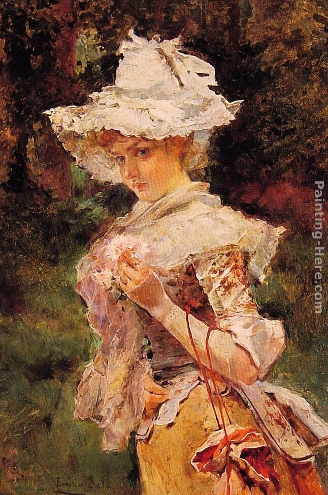 Emilio Sala y Frances Picking Flowers